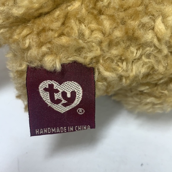 Vintage Piccadilly TY Bear With Red Nose & Moveable Arms & Legs - Tan, 1993 - Picture 6 of 8